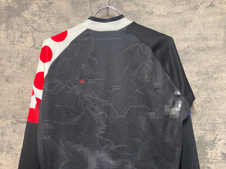 KD958 パールイズミ PEARL iZUMi 長袖 サイクルジャージ 黒 白 L 裏起毛