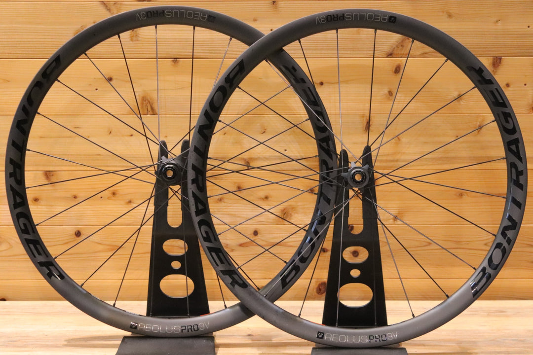 ボントレガー BONTRAGER アイオロス AEOLUS PRO 3V TLR DISC シマノ 11S/12S 25C カーボン チューブレスレディ グラベル ホイールセット 【広島店】