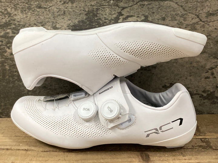 KO609 シマノ SHIMANO RC 7 SHRC703 ビンディングシューズ 白 EU42 SPD-SL