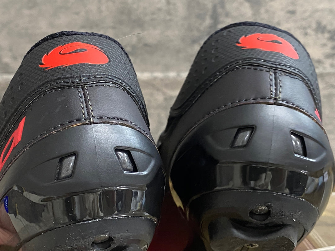 KL849 シディ SIDI GENIUS 10 ビンディングシューズ 赤 黒 3穴 EU38