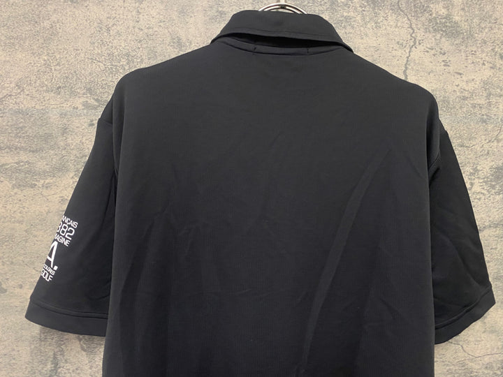 JO221 ルコックスポルティフ le coq sportif 半袖 ポロシャツ 黒 LL