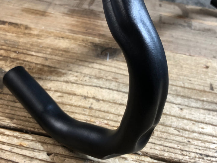 KC411 3T モルフェス morpheus  アルミ ドロップハンドル エンド外-外420mm Φ25.8 黒