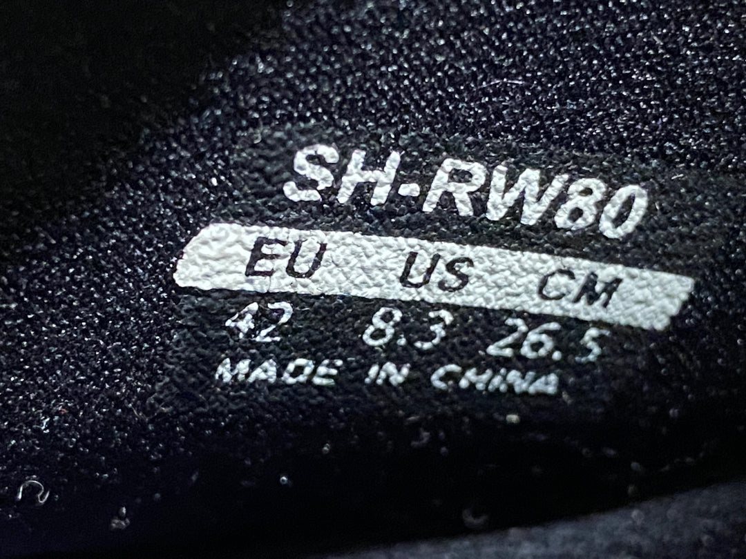 JW858 シマノ SHIMANO SH-RW80 ビンディングシューズ ブーツ SPD SPD-SL EU42 黒