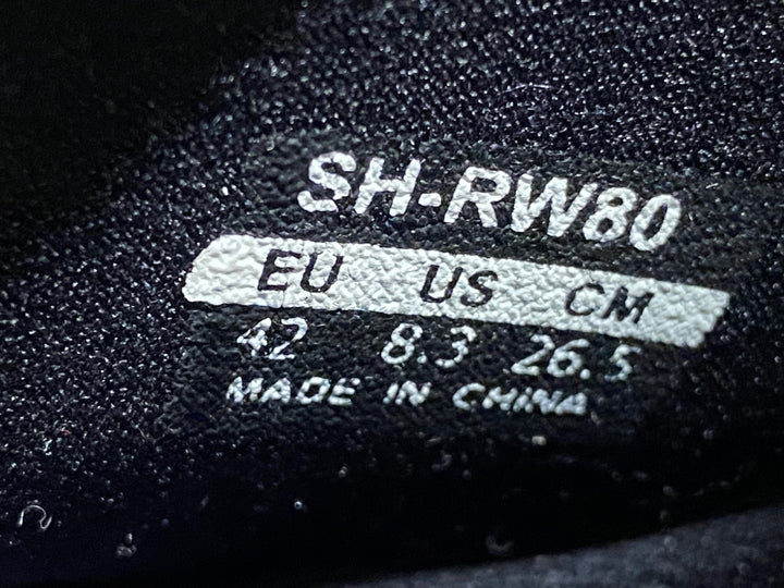 JW858 シマノ SHIMANO SH-RW80 ビンディングシューズ ブーツ SPD SPD-SL EU42 黒