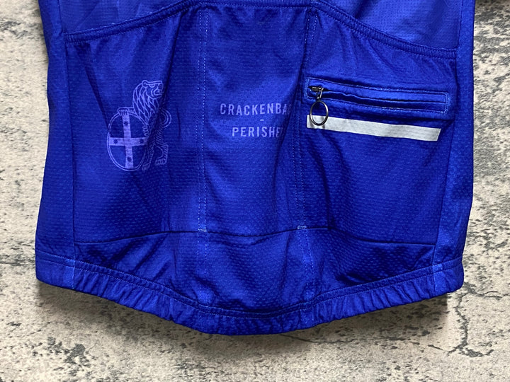 KJ321 ラファ Rapha SUPER LIGHTWEIGHT JERSEY 半袖 サイクルジャージ 青 M