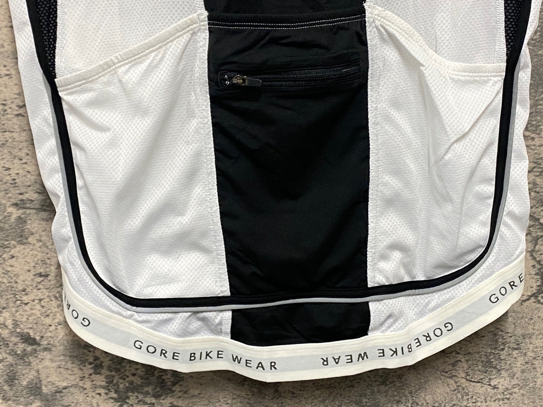 JZ635 ゴアバイクウェア GORE BIKE WEAR 半袖 サイクルジャージ Asia L 黒白