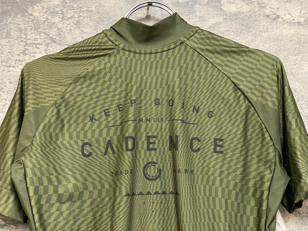 JQ505 ケイデンス Cadence 半袖サイクルジャージ 緑 S