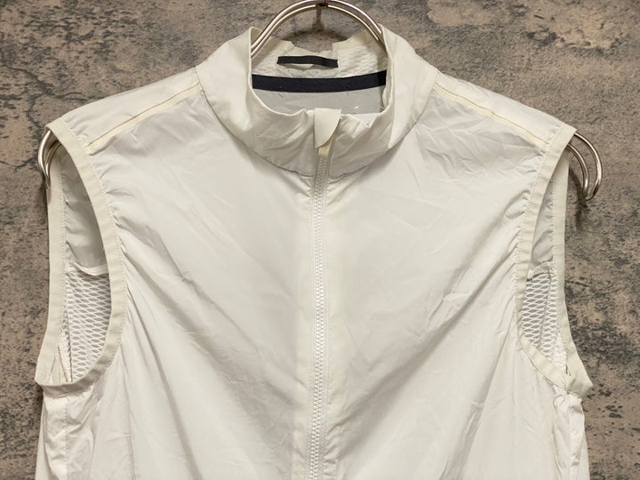 KM417 ラファ Rapha PRO TEAM LIGHTWEIGHT GILET サイクルベスト ジレ 白 S ※破れのためジャンク