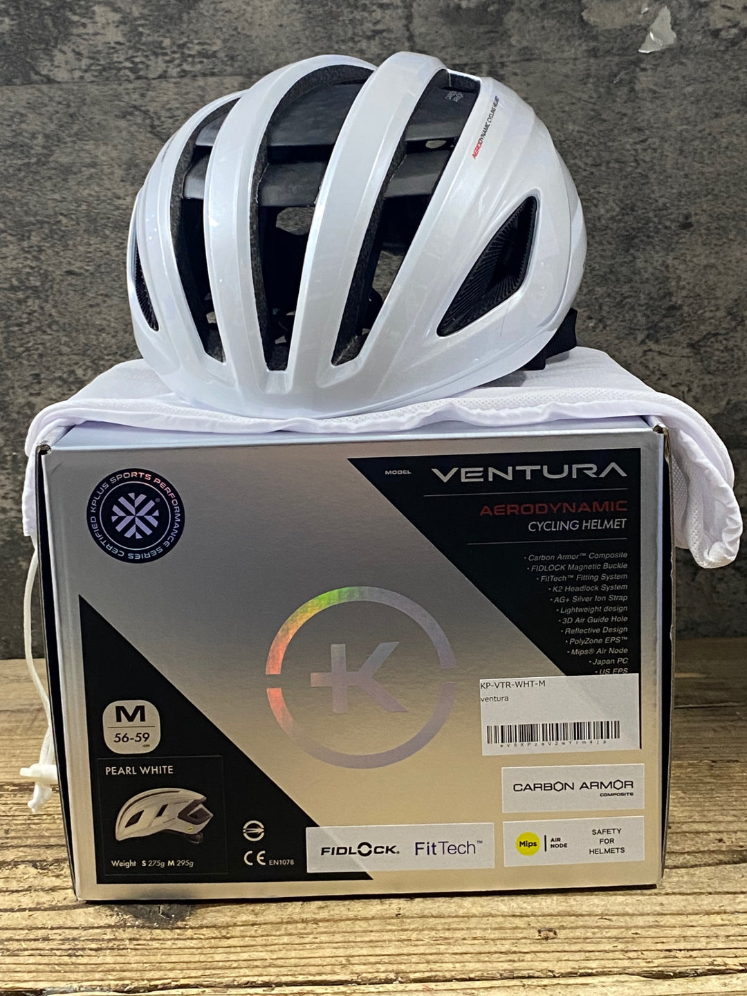 KN723 K-PLUS VENTURA ヘルメット 白 M 2026/4製造