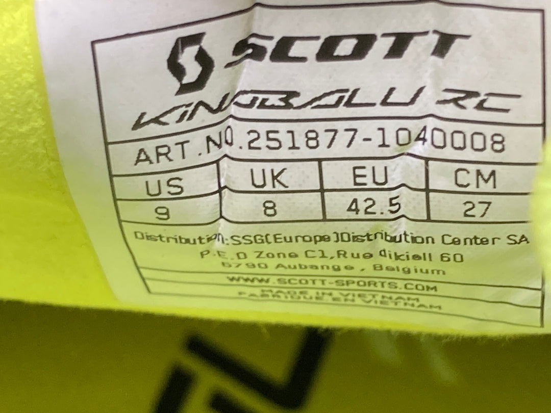 JF211 スコット SCOTT Kinabalu RC サイクリングシューズ 黄黒 EU42.5