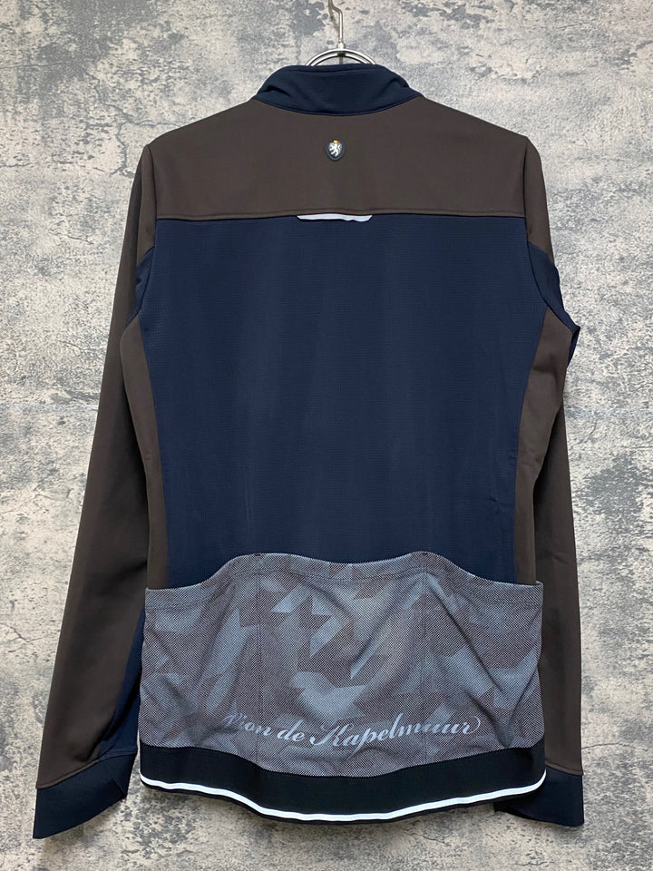JO631 リオンドカペルミュール Lion de KAPELMUUR 長袖 サイクルジャケット 茶 グレー M 裏起毛