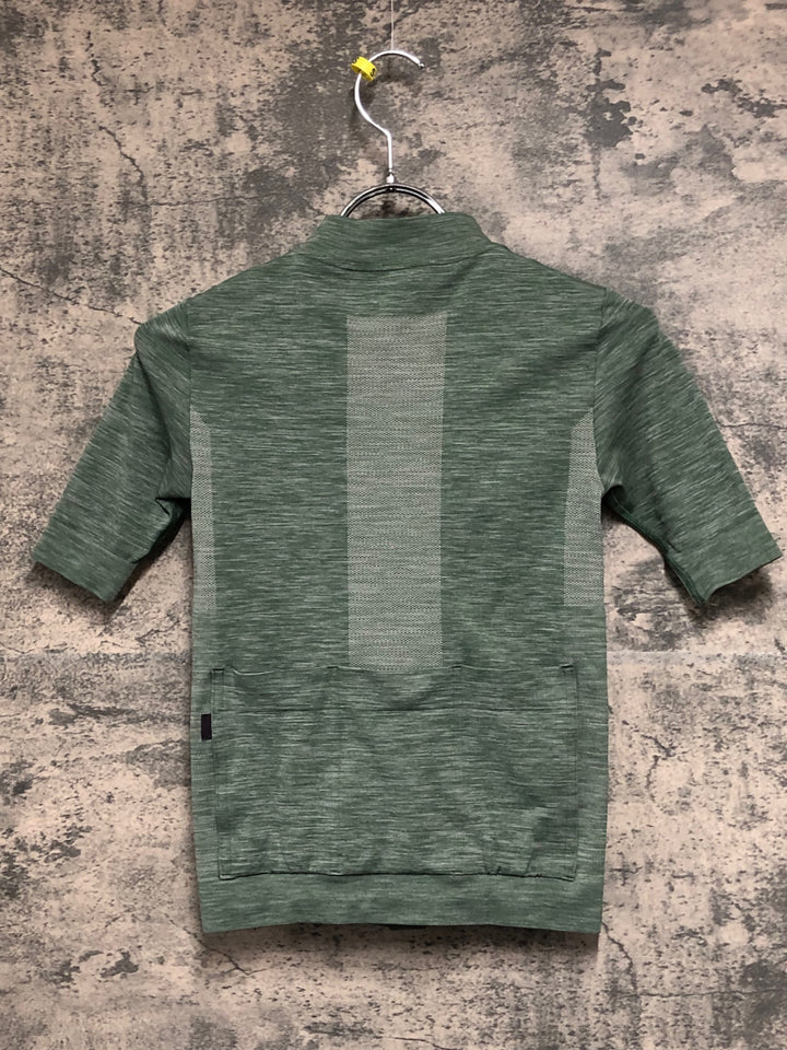 JF705 パスノーマルスタジオ PAS NORMAL STUDIOS Men's Escapism Knit Jersey 半袖サイクルジャージ 緑 XS