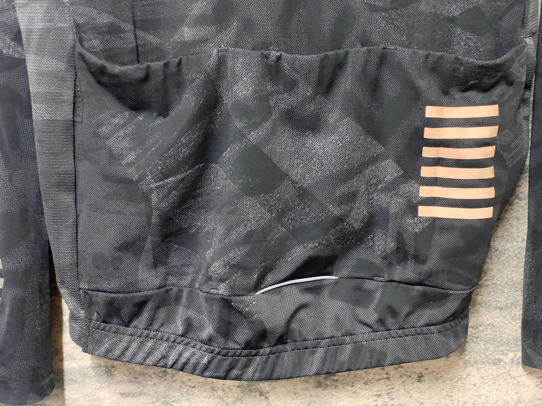 KM923 ラファ Rapha PRO TEAM LONG SLEEVE THERMAL JERSEY ROAD GRAFFITI 長袖 サイクルジャージ L ロゴヒビ