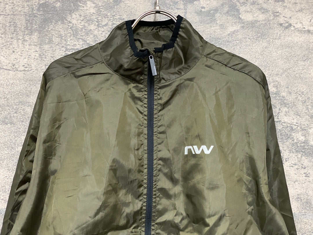 JO644 ノースウェーブ NORTHWAVE VORTEX 2 JACKET 長袖 ウィンドブレーカー カーキ L