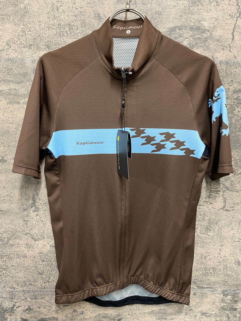 KB768 カペルミュール KAPELMUUR 半袖 サイクルジャージ ブラウン L