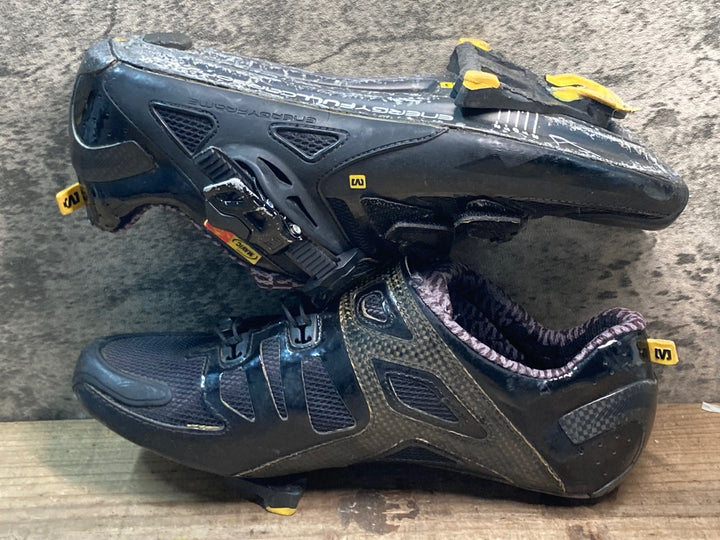 JR402 マヴィック MAVIC ゼリウム ZXELLIUM ULTIMATE ビンディングシューズ SPD-SL 黒 EU39 1/3