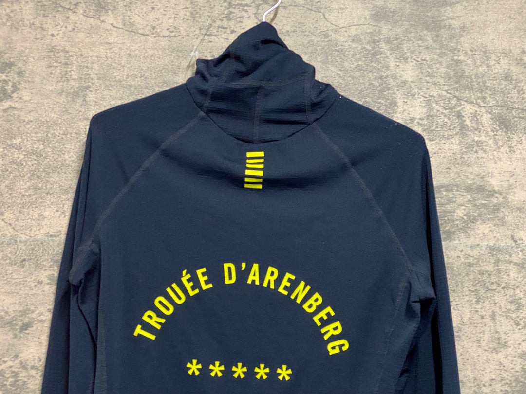 JV272 ラファ Rapha PRO TEAM THERMAL BASE LAYER 長袖 ベースレイヤー 濃紺 M 裏起毛