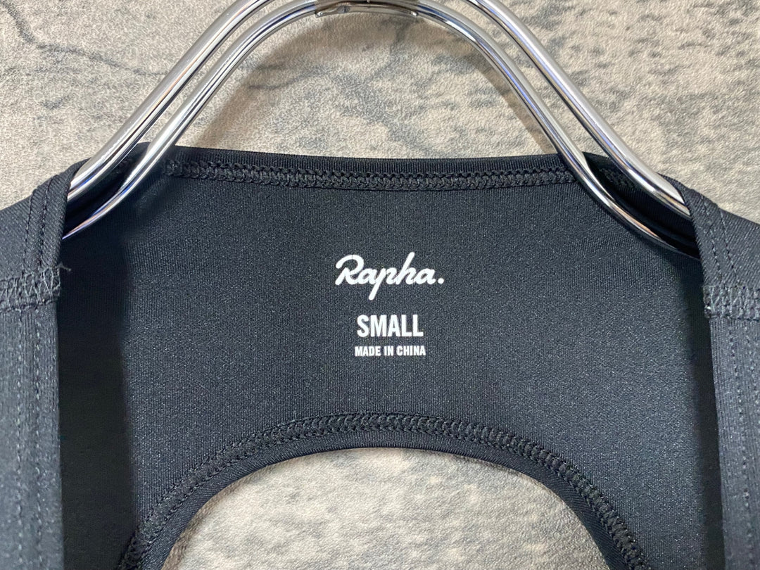 KF618 ラファ Rapha CORE CARGO WINTER TIGHTS WITH PAD ビブタイツ 黒 S 裏起毛 ※汚れあり