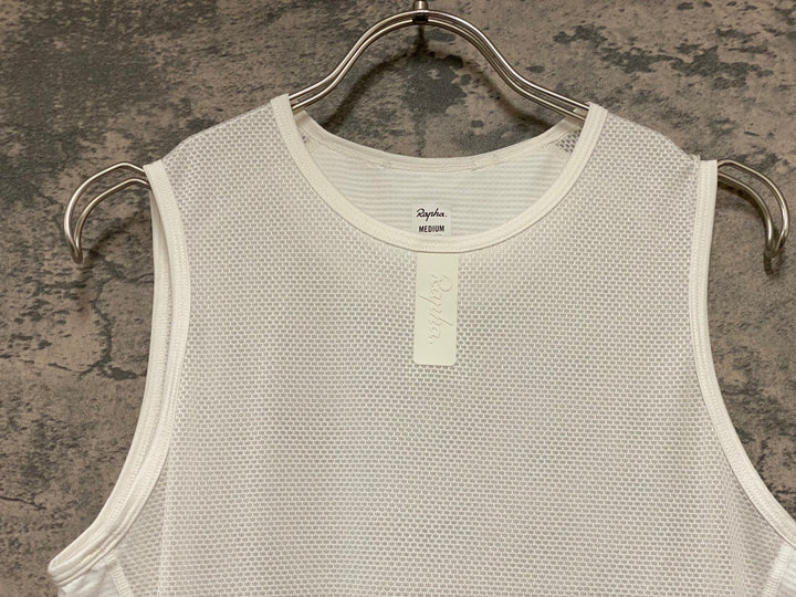 KG510 ラファ Rapha MENS LIGHTWEIGHT BASE LAYER SLEEVELESS ノースリーブベースレイヤー 白 M