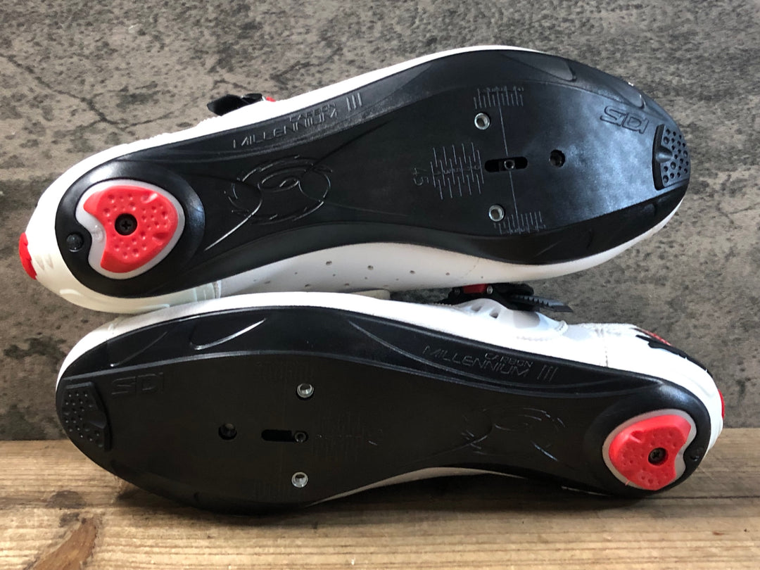 JQ952 シディ SIDI GENIUS 5 PRO ビンディングシューズ 3穴 白 EU45