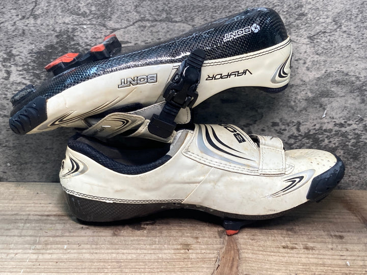 JP528 ボント BONT ヴァイパー VAYPOR ビンディングシューズ EU44 3穴 白 ※ジャンク