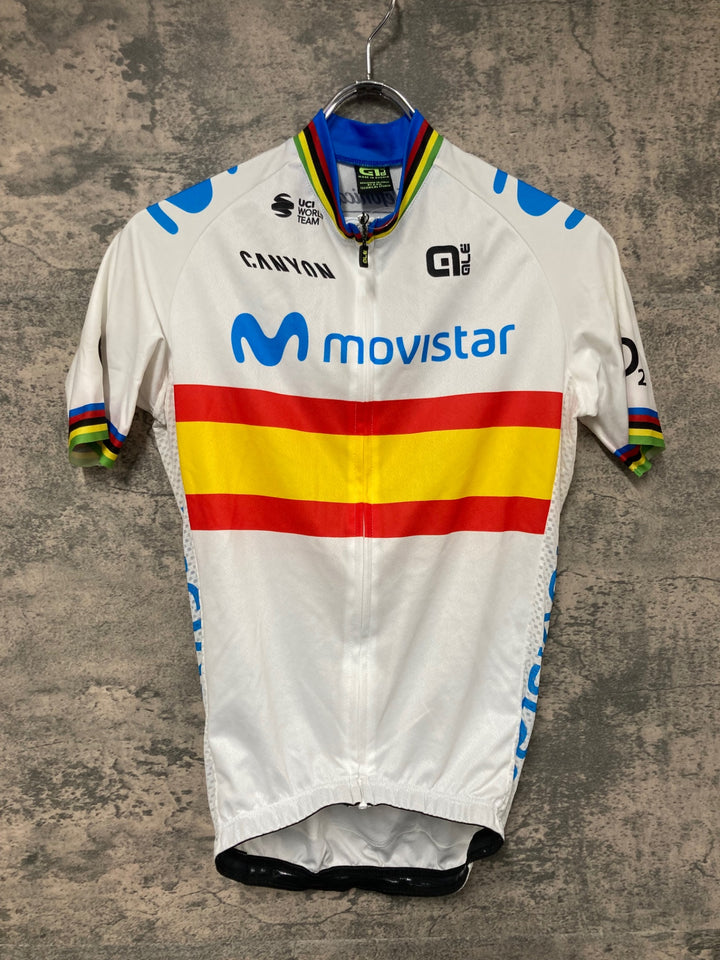 JS485 アレ ALE 半袖 サイクルジャージ 白 サイズ不明 movistar