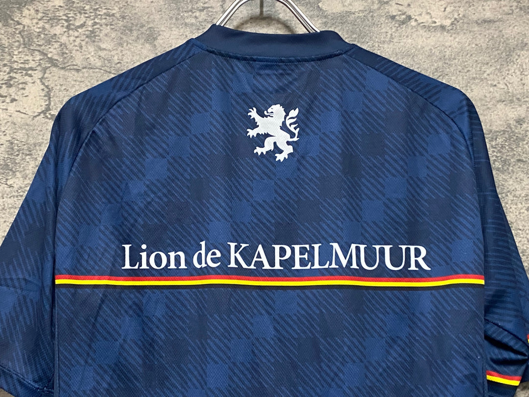 KN357 リオンドカペルミュール Lion de KAPELMUUR 半袖 サイクルジャージ 紺 XL ※ポケット部に穴あり