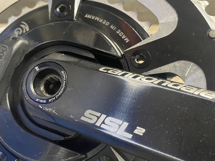 JT396 POWER 2 MAX NGeco パワーメーター付 Cannondale SISL2 クランクセット 170mm 52/36T 11S 接続確認済み ※左アームクラックのためジャンク