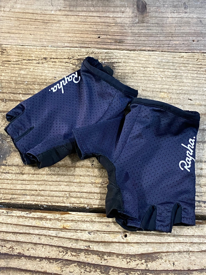 KH125 ラファ Rapha 指切り グローブ 紺 黒 ※サイズ不明