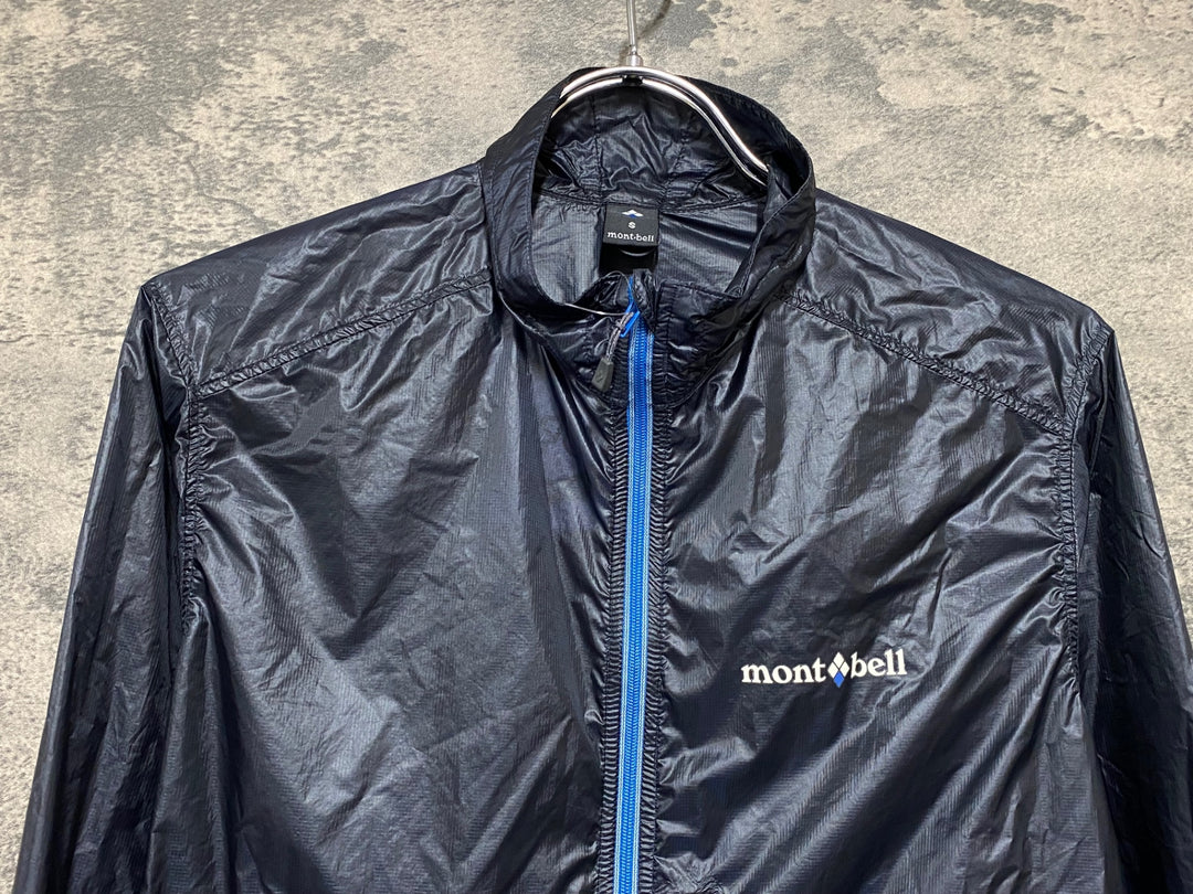 KE224 モンベル mont-bell 長袖 ウインドブレイカー 黒 S