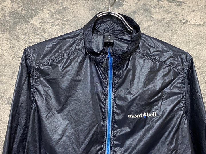 KE224 モンベル mont-bell 長袖 ウインドブレイカー 黒 S