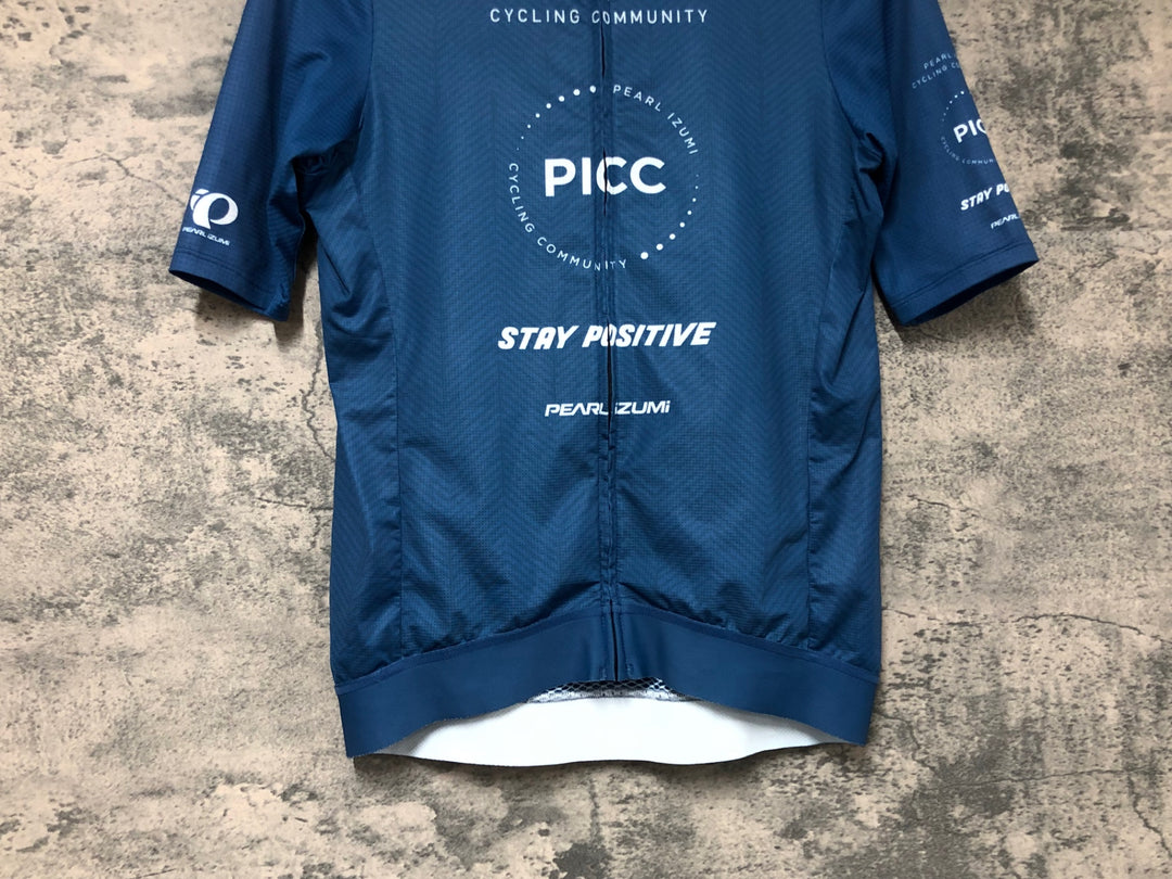 JW527 パールイズミ PEARL iZUMi PICC 半袖 サイクルジャージ 青 L