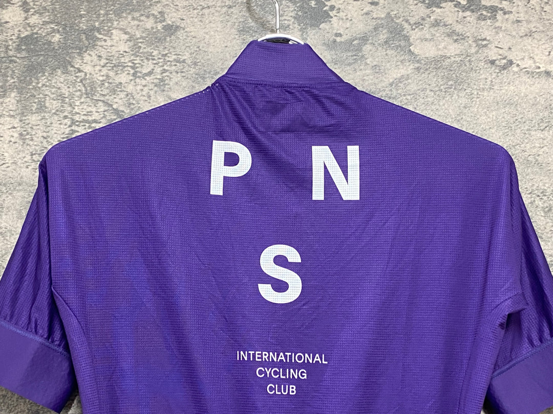 KJ287 パスノーマルスタジオ PAS NORMAL STUDIOS Men's Mechanism Jersey 半袖 サイクルジャージ 紫 S