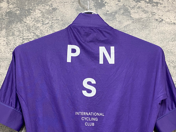 KJ287 パスノーマルスタジオ PAS NORMAL STUDIOS Men's Mechanism Jersey 半袖 サイクルジャージ 紫 S