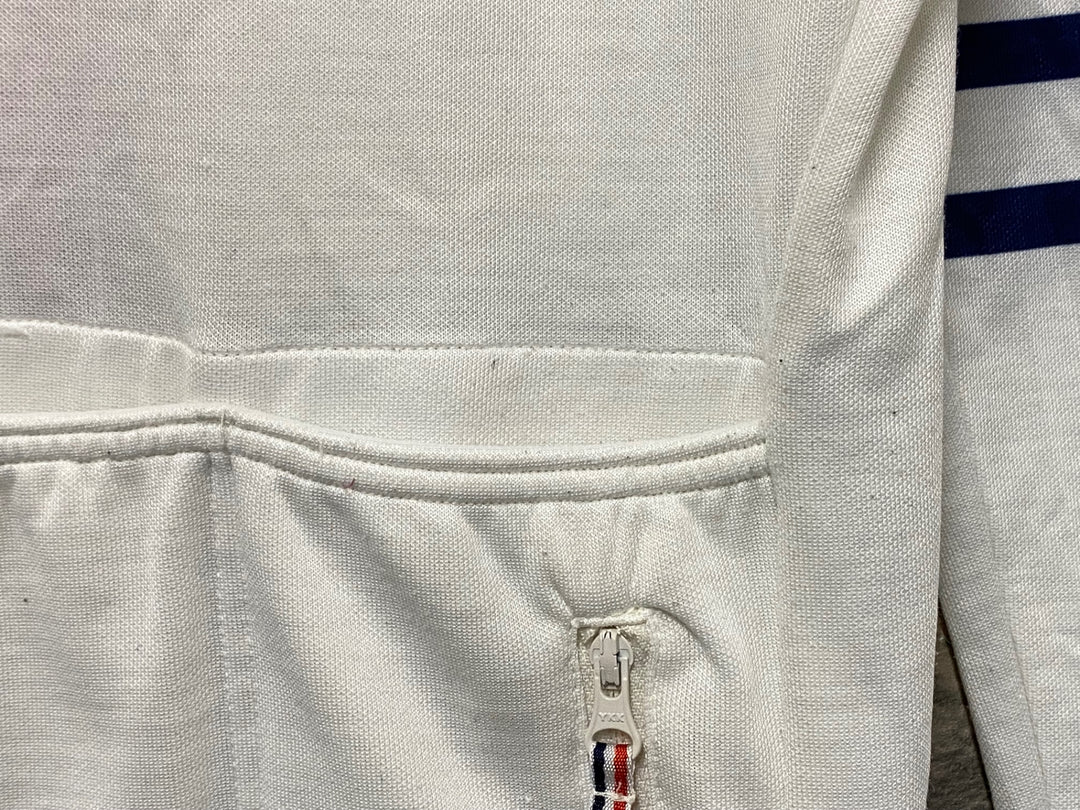 JY705 カフェドシクリステ Cafe du Cycliste Claudette 長袖 サイクルジャージ 白 S ※毛玉,