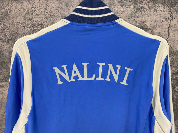 JI653 ナリーニ Nalini 長袖サイクルジャージ 青 L ロゴ擦れ