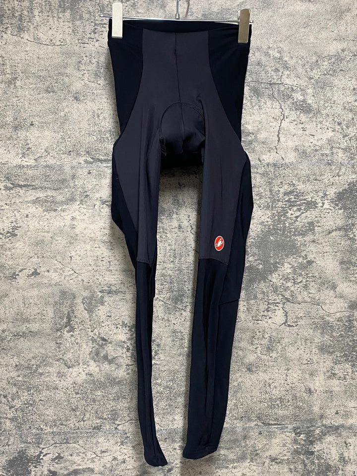 JJ825 カステリ CASTELLI ロッソコルサ ROSSO CORSA レーサータイツ 黒 XS 裏起毛