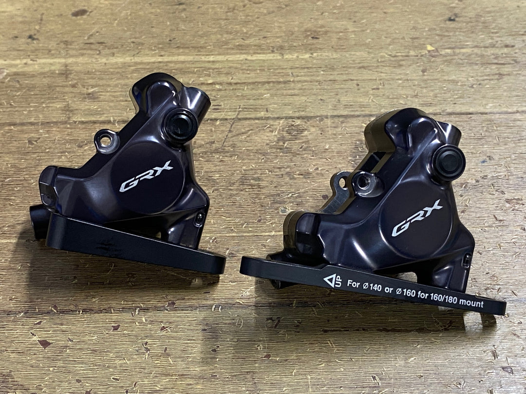 KP646 シマノ SHIMANO GRX BR-RX820 ディスクブレーキ キャリパー セット 油圧 ※キャップ、ブレーキパッド欠品