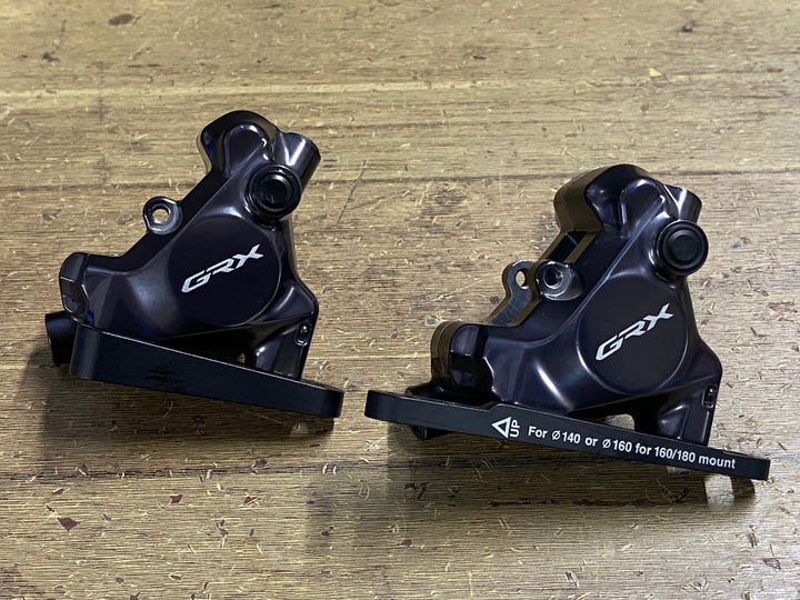 KP646 シマノ SHIMANO GRX BR-RX820 ディスクブレーキ キャリパー セット 油圧 ※キャップ、ブレーキパッド欠品