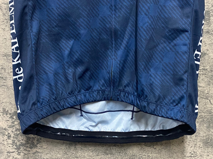 KN357 リオンドカペルミュール Lion de KAPELMUUR 半袖 サイクルジャージ 紺 XL ※ポケット部に穴あり
