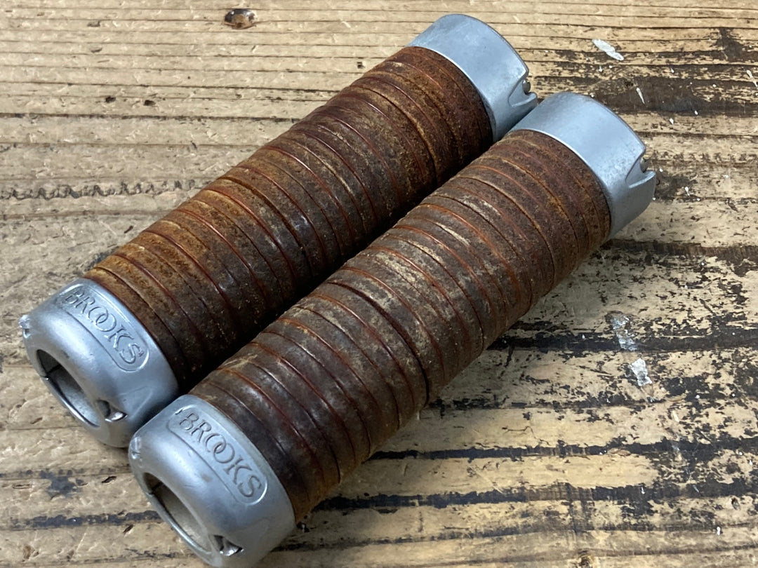 KO815 ブルックス BROOKS Plump LEATHER GRIPS ハンドルグリップ