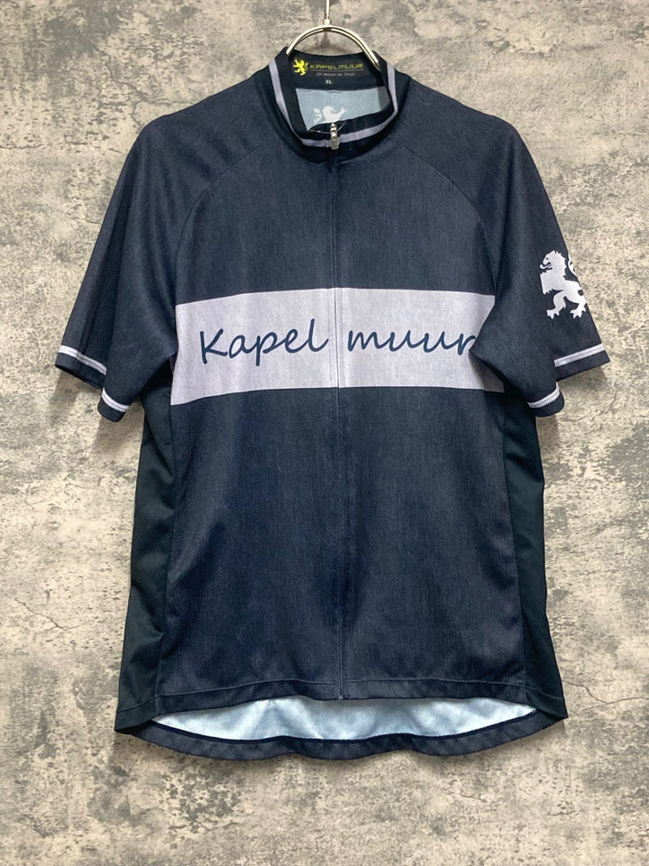 KJ753 カペルミュール KAPELMUUR 半袖 サイクルジャージ 紺 XL