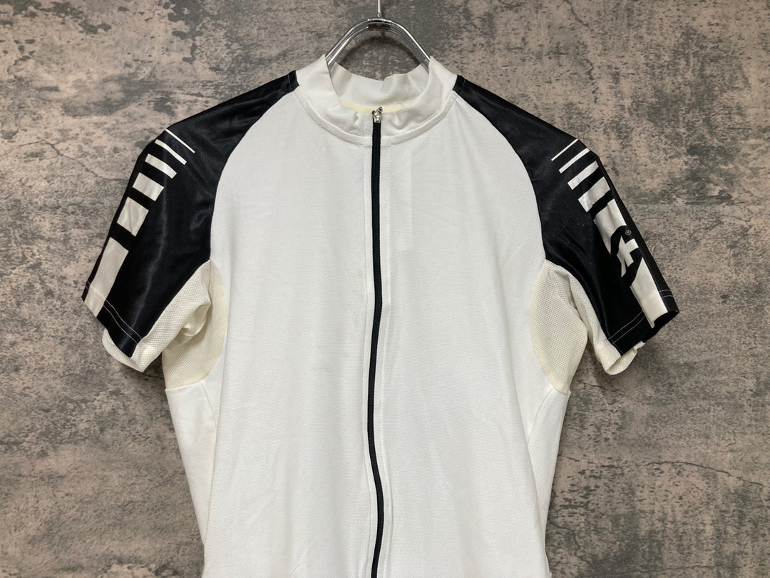 JR295 アソス ASSOS 半袖 サイクルジャージ 白 M ※スレ