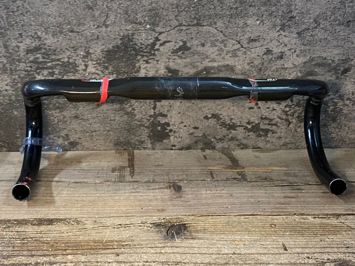 JN457 ITM TRIANGO WING アルミ カーボンラップ ドロップハンドル エンド部C-C420mm Φ31.8