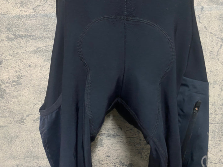 KQ561 ラファ Rapha BREVET CARGO WINTER TIGHTS ビブタイツ 黒 S 裏起毛 ※スレ