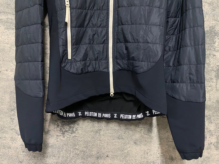 KB617 プロトンドパリ Peloton de Paris Vainqueur Puffy Jacket 長袖 サイクルジャケット 黒 S 中綿