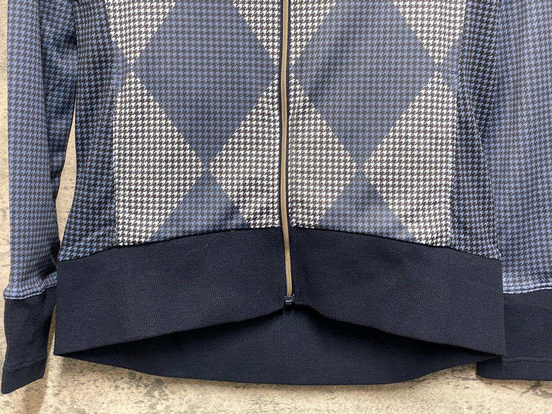 JO542 カペルミュール KAPELMUUR 長袖 サイクルジャージ 紺 白 千鳥 S 未使用