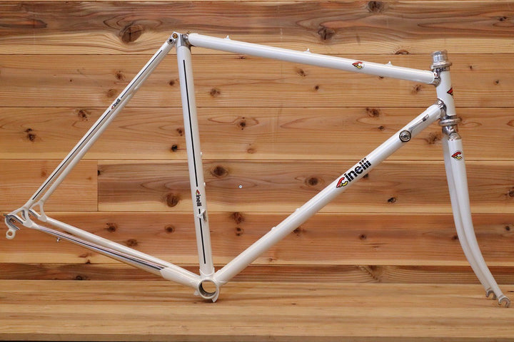チネリ CINELLI スーパーコルサ SUPERCORSA 1990年頃 クロモリ スチール ロードバイク フレームセット リペイント品 【広島店】