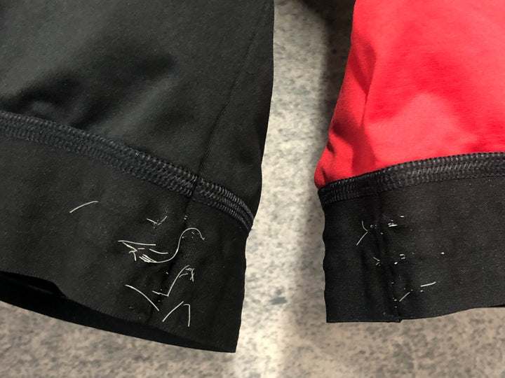 KL259 ラファ Rapha LIGHTWEIGHT BIB SHORTS ビブショーツ 黒 赤 L