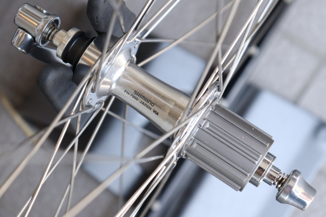 アンブロッシオ AMBROSIO エクセレンス EXCELLENCE リム デュラエース DURA-ACE 7900 ハブ 手組 アルミ クリンチャー ホイールセット シマノ 9/10S ホイールセット 【横浜店】